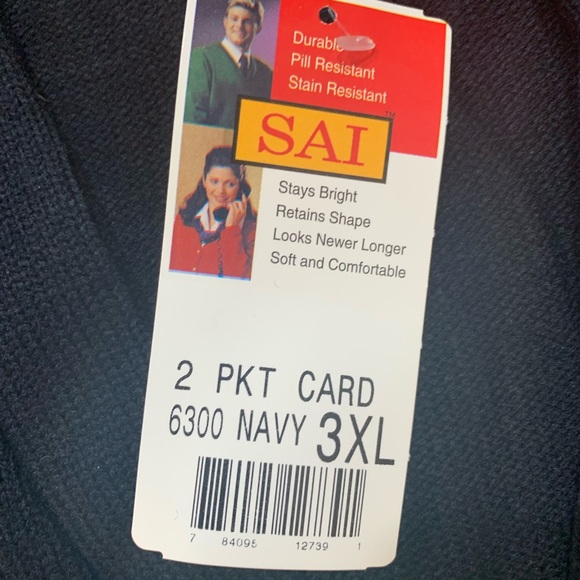 USPS Post School Uniform 3XL Navy Cardigan Sweater SAI / A+ NEW - Picture 3 of 4
